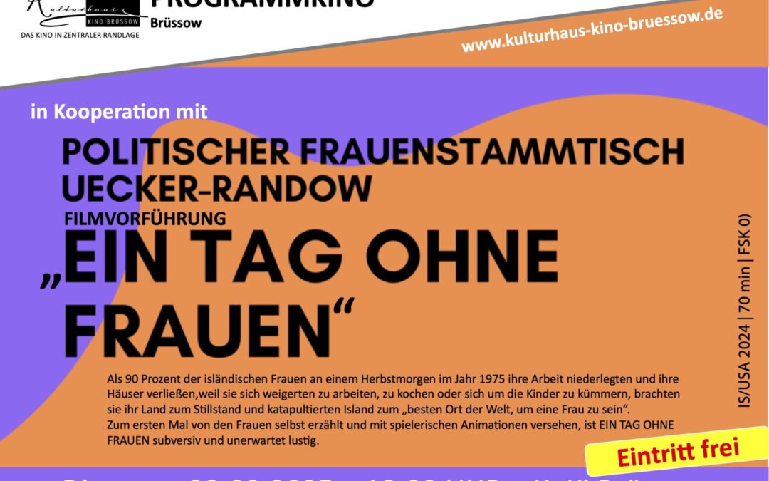 „Ein Tag ohne Frauen“ – Film mit Gespräch